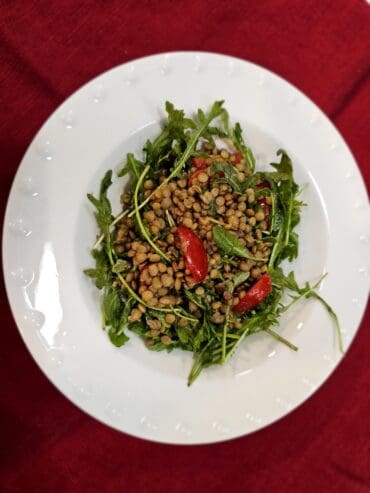 Simple Lentils And Arugula Salad
