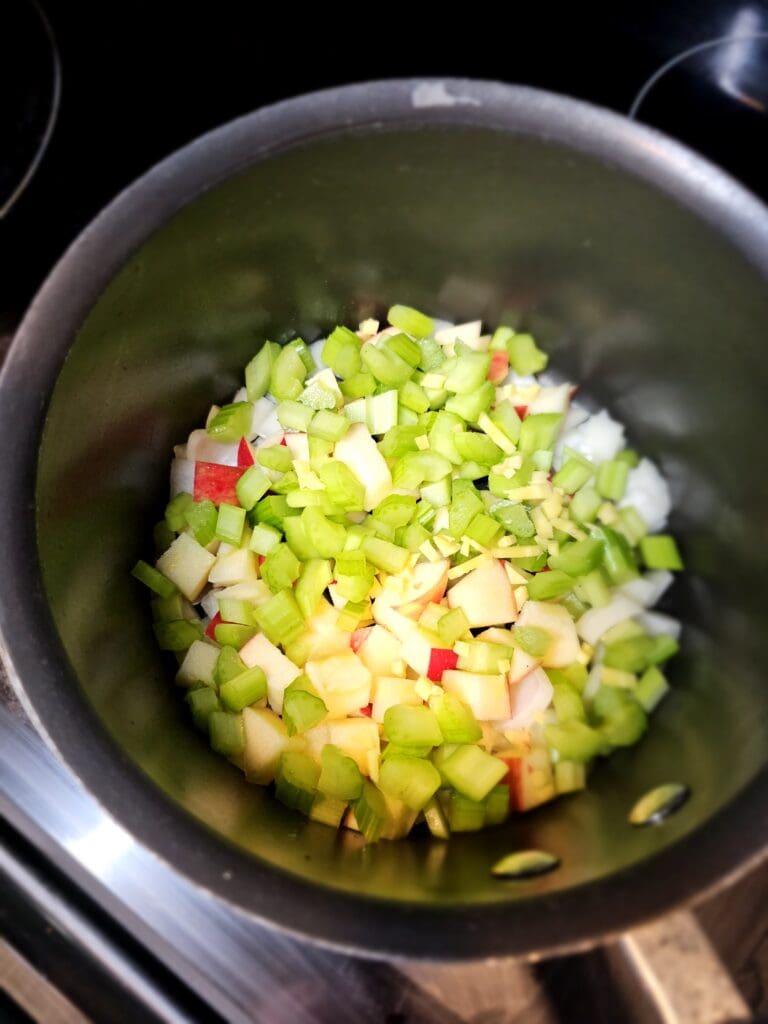 Curry Split Pea Soup Step 1